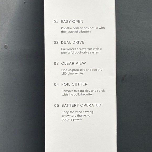 Sharper Image Automatic Universal Wine Bottle Opener w/ Foil Cutter NEW - Picture 3 of 6